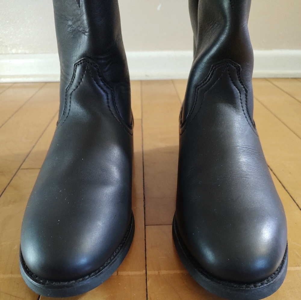Ariat Men's Black Heritage Roper Western Boots - Picture 2 of 10